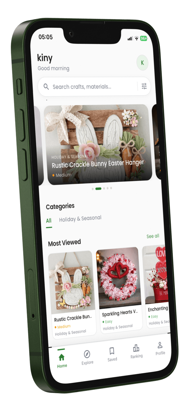 Craftino Home Screen